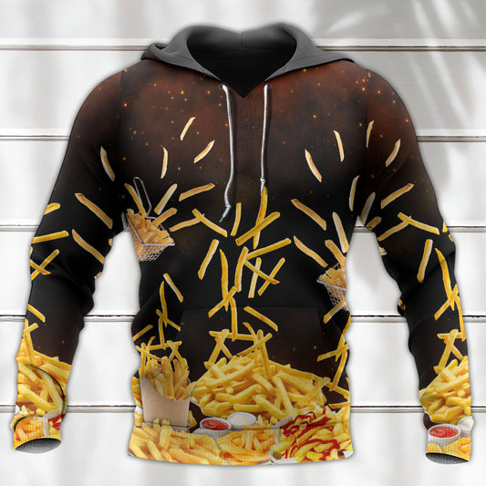 French Fries Fast Food Lover Hoodie For Everyday Wear Outdoor Adventures And Comfortable Style