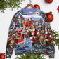 Christmas Santa Holiday Night Sweater For Holiday Travel Winter Outings And Cheerful Gift Giving