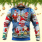 Funny Christmas Rebel Santa Beer Hoodie For Winter Streetwear Christmas Travel And Seasonal Home Gatherings