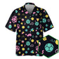 Fantasy Colorful Neon Role Dice Hawaiian Shirt Resort Outfit View For Warm Weather Events