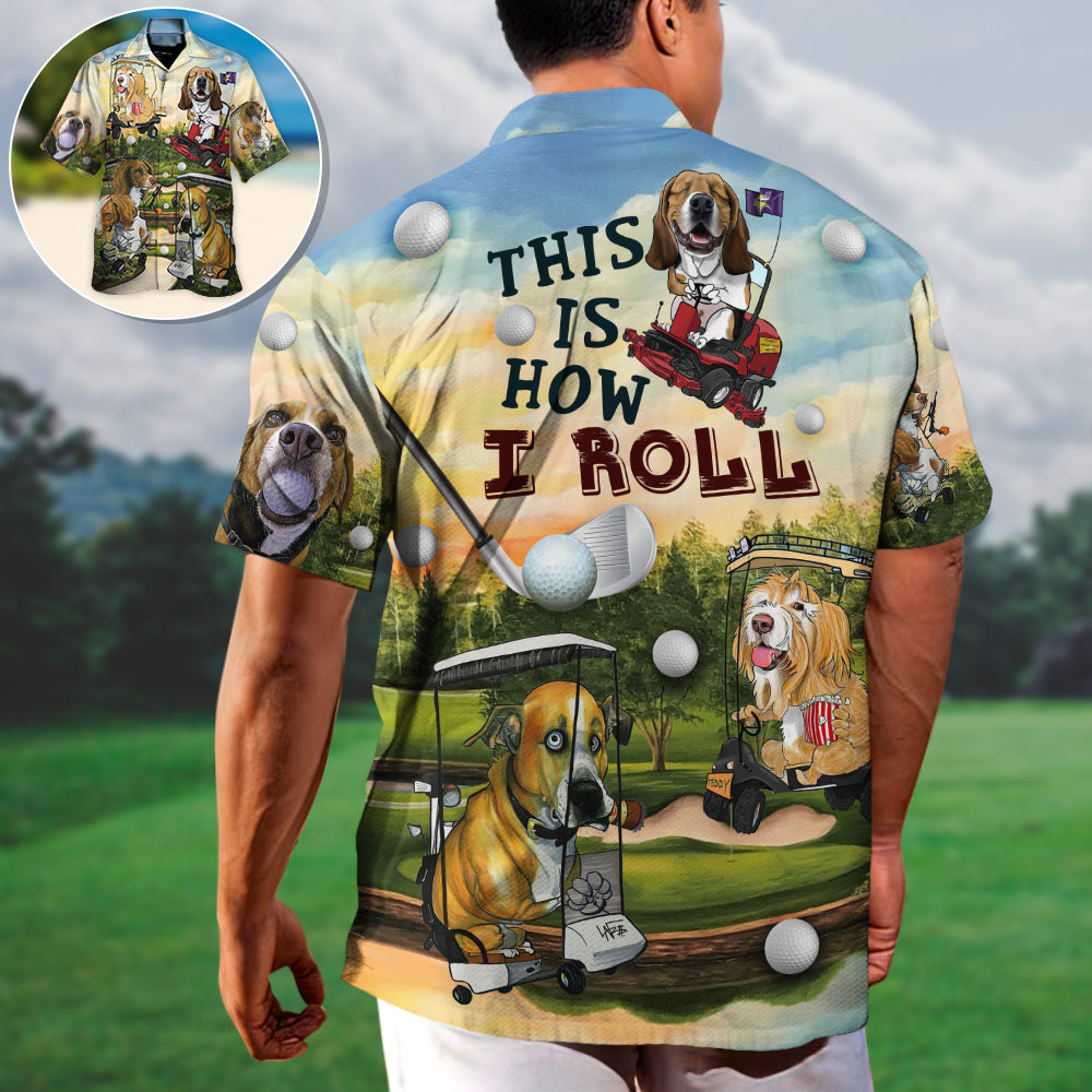 Funny Golf Dog Hawaiian Shirt For Active Holidays, Resort Trips, And Warm Weather Gatherings