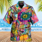 Dinosaur Psychedelic Peers Hawaiian Shirt For Summer Events And Casual Outdoor Wear