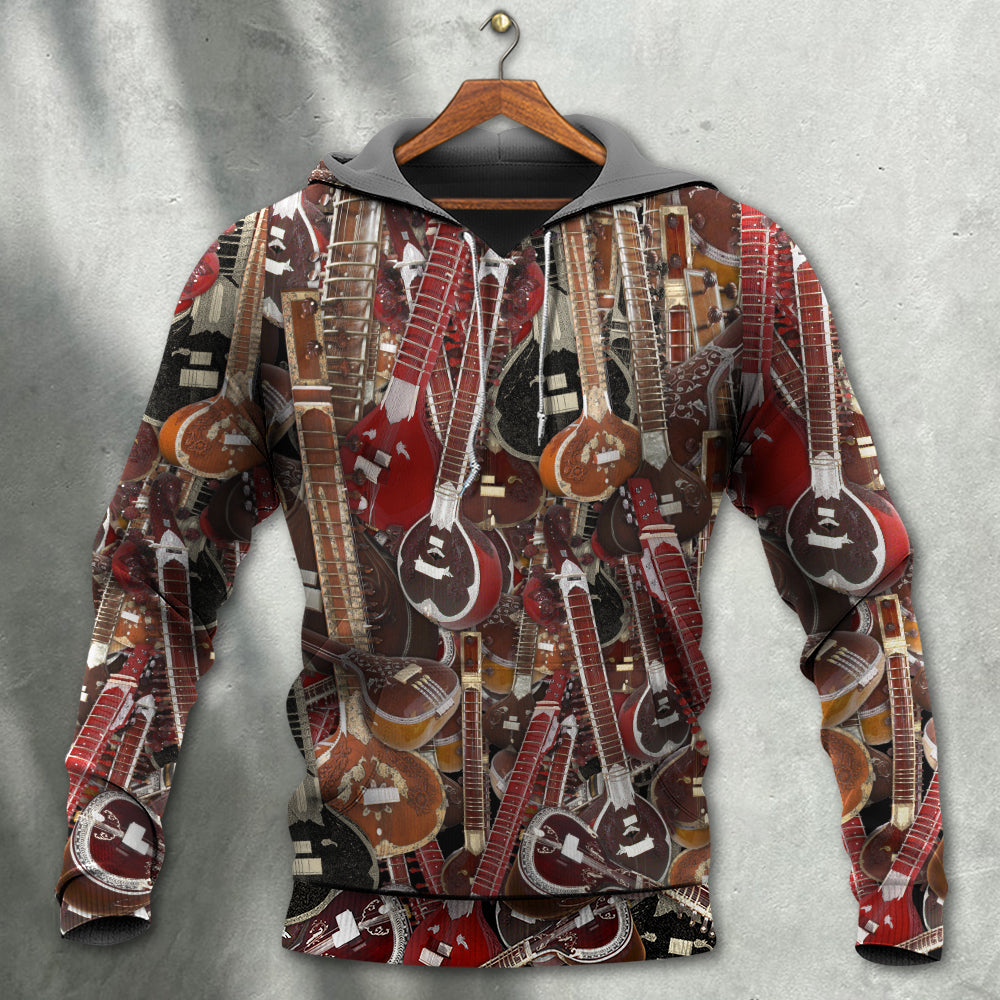 Sitar Player Pride Hoodie For Festival Days Community Gatherings And Comfortable Wear