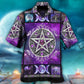 Witch Creative Pattern Hawaiian Shirt Relaxed Style View For Summer Travel