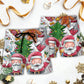 Christmas Santa Snowman Gingerbread Beach Shorts Pattern Detail For Outdoor Activities And Bright Seasonal Outfits