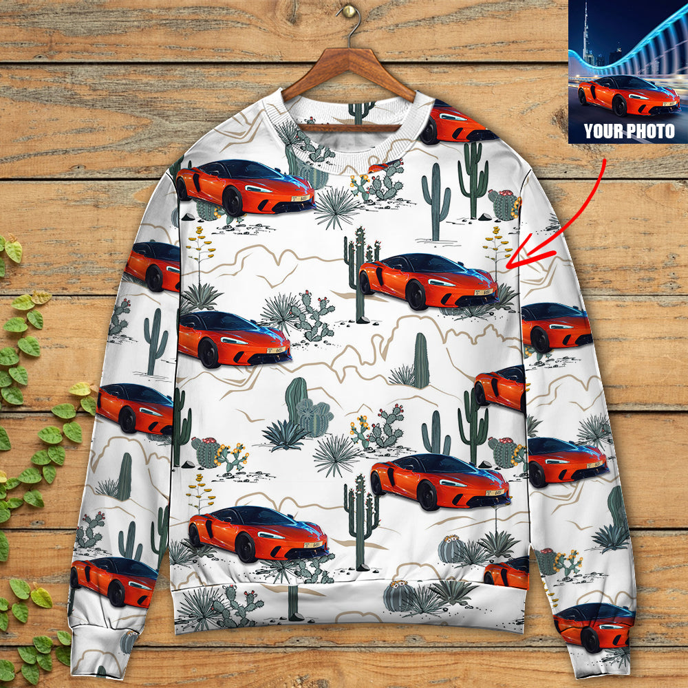 Desert Mountains Cactus Landscape Sweater For Casual Gatherings Holidays And Everyday Comfort
