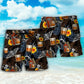 Bourbon Butterfly Tropical Beach Shorts Pattern Detail For Holiday Travel And Everyday Comfort
