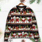 Christmas Happy Night With Santa Friends Sweater For Festive Parties Family Photos And Comfortable Seasonal Wear