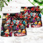 Christmas Guitar Music Santa Beach Shorts Pattern Detail For Tropical Escapes And Easy Warm Weather Wear
