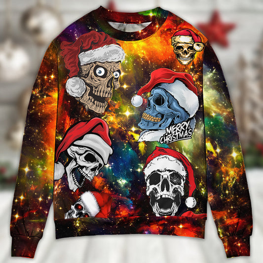 Skull Christmas Funny Sweater For Festive Parties Family Photos And Comfortable Seasonal Wear