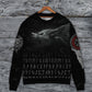 Viking Warrior Blood Black Sweater For Outdoor Gatherings Weekend Trips And Bold Casual Styling