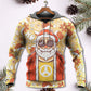 Cute Hippie Christmas Santa Groovy Hoodie For Seasonal Parties Casual Wear And Thoughtful Holiday Gifts