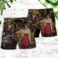 Wine Making Grape Harvest Pickers Beach Shorts For Sunny Outdoor Celebrations