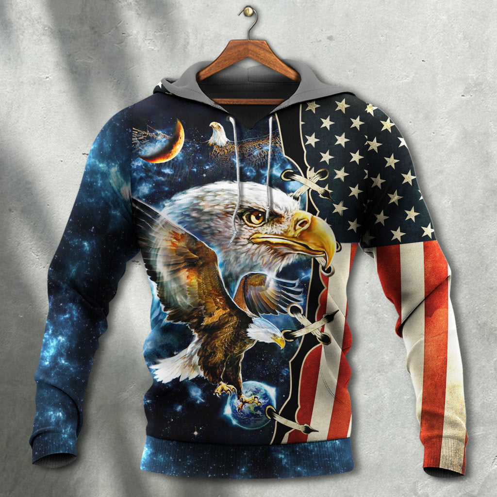 Eagle Galaxy America Hoodie For Creative Casual Style Seasonal Outings And Comfort