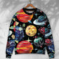 Planet Black Cosmic Sweater For Outdoor Events Weekend Trips And Relaxed Casual Wear