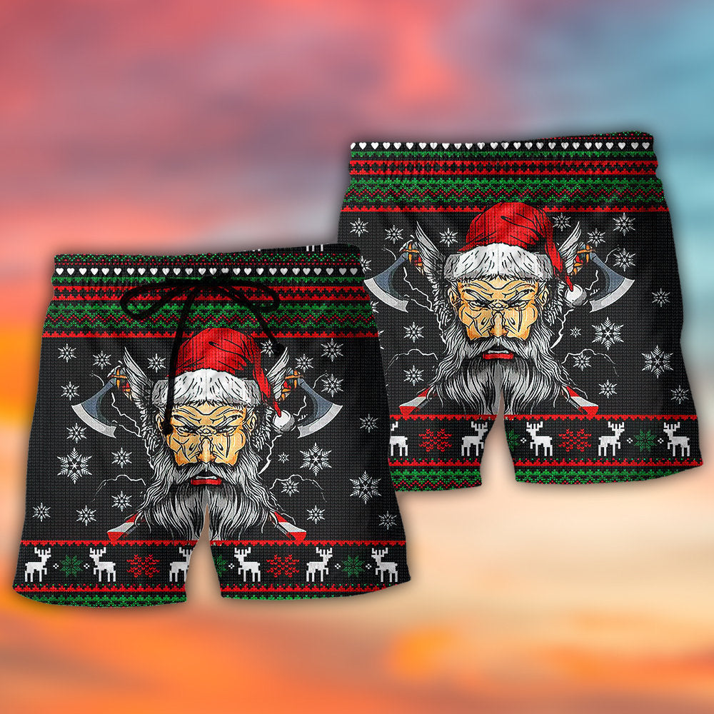 Valhalla Skull Warrior Beach Shorts For Warm Weather Travel And Everyday Comfort