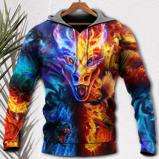 Dragon Fire Water Power Hoodie For Mythical Adventures Weekend Outings And Thoughtful Gifting