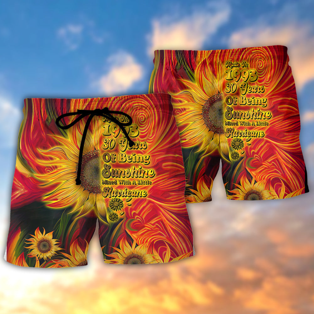 Made In 1993 30 Years Of Sunshine Beach Shorts For Warm Weather Travel And Everyday Comfort