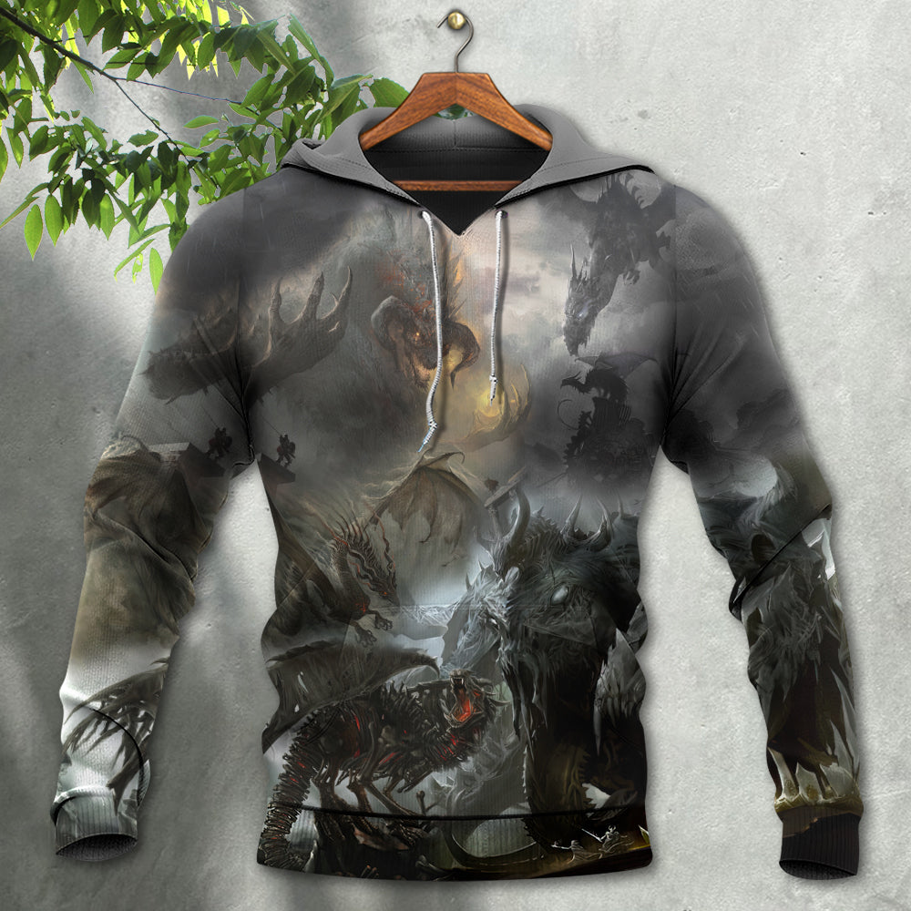 Fantasy Monster Apocalypse Hoodie For Imaginative Art Fans Seasonal Events And Relaxed Style