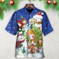 Festive Christmas Snowman Hawaiian Shirt Relaxed Style View For Weekend Trips