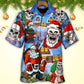 Christmas Santa Town Hawaiian Shirt Relaxed Style View For Resort Wear