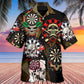 Skull Dart Killer Hawaiian Shirt Design Detail For Sunny Adventures And Casual Wear
