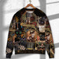 Steampunk Cat Calm Mechanical Sweater For Casual Styling Weekend Outings And Creative Gift Giving