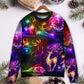 Christmas Reindeer Neon Light Sweater For Seasonal Parties Cozy Gatherings And Thoughtful Holiday Gifts