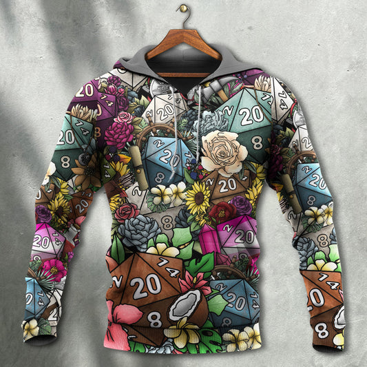 Hippie Dice Flower Hoodie For Colorful Outings Music Events And Everyday Style