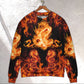 Dragon Fireball Fantasy Madness Sweater For Playful Everyday Outfits Travel And Comfortable Daily Wear