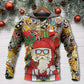 Hippie Christmas Santa Peace Love Hoodie For Seasonal Parties Casual Wear And Thoughtful Holiday Gifts
