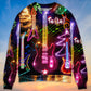 Christmas Guitar Tree Happy Glow Sweater For Festive Events Weekend Outings And Comfortable Winter Style