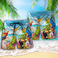 Parrot Sky Beach Shorts Pattern Detail For Casual Summer Plans And Flexible Everyday Wear