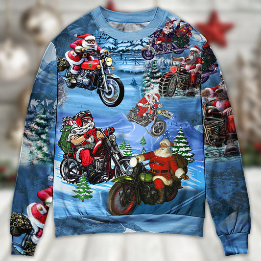 Christmas Driving With Santa Claus Sweater For Holiday Parties Family Gatherings And Seasonal Gift Giving