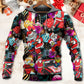 Christmas Guitar Music Santa Hoodie For Holiday Parties Weekend Outings And Cheerful Gift Giving