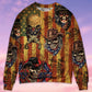 Retro Cowboy Skull America Sweater For Fantasy Fans Casual Outings And Weekend Adventures