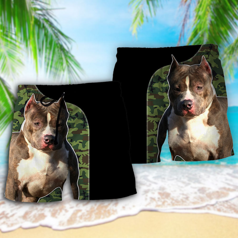 Pit Bull Beach Shorts Pattern Detail For Seaside Leisure And Everyday Comfort