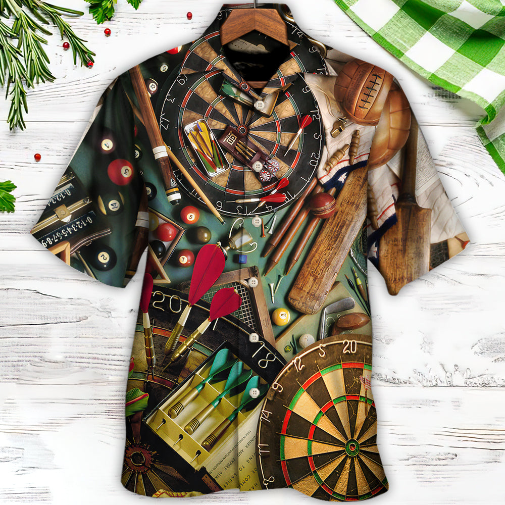 Coastal Dart Activity Hawaiian Shirt Relaxed Style View For Casual Outings