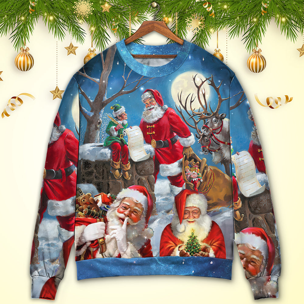 Christmas Funny Santa Elf Xmas Is Coming Sweater For Seasonal Parties Cozy Gatherings And Thoughtful Holiday Gifts