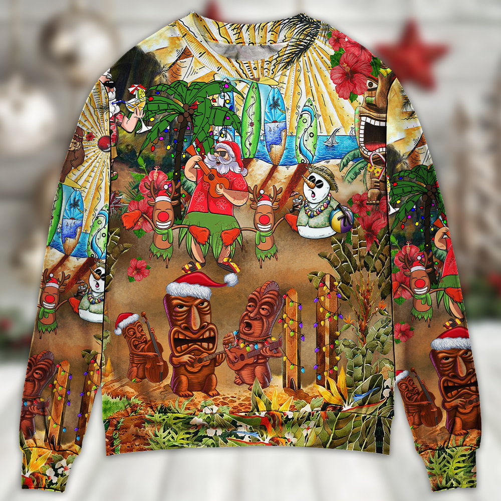 Christmas Hawaiian Holiday Sweater For Festive Events Weekend Outings And Comfortable Winter Style