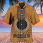 Retro Guitar Old Music Hawaiian Shirt For Warm Weather Adventures And Everyday Comfort