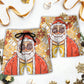 Christmas Santa Hippie Groovy Beach Shorts Design Detail For Coastal Escapes And Daily Wear