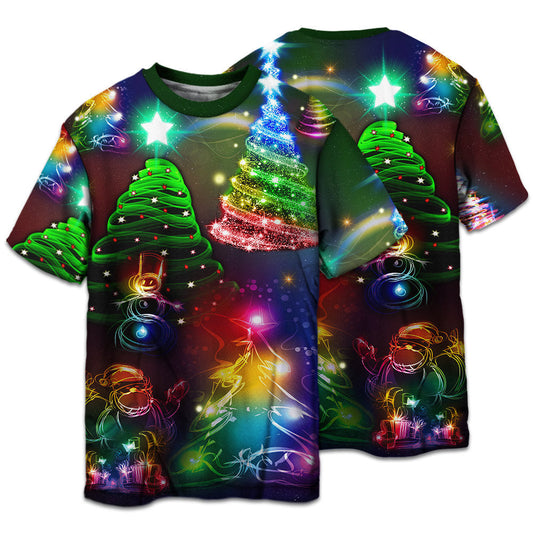 Joyful Christmas Holiday Wishes Short Sleeve Pajamas Set For Holiday Bedtime And Cozy Home Wear