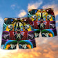 Neon Parrot Colorful Wildlife Beach Shorts Graphic Detail For Resort Trips And Casual Outings