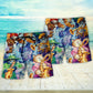 Funny Cat Jazz Music Beach Shorts Pattern View For Resort Days And Outdoor Activities