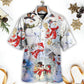 Festive Snowman Christmas Hawaiian Shirt Relaxed Style View For Summer Travel