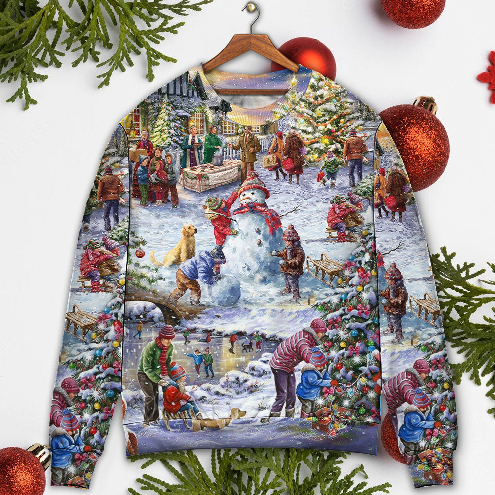 Christmas Winter Holiday Santa Sweater For Festive Parties Family Photos And Comfortable Seasonal Wear