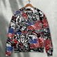 Viking Independence Day Warrior And Wolf Sweater For Historical Events Travel And Comfortable Everyday Wear
