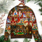 Christmas Poker Night Santa And Friends Sweater For Winter Parties Seasonal Adventures And Relaxed Everyday Styling