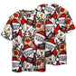 Cute Santa And Holiday Reindeer Short Sleeve Pajamas Set For Christmas Sleepwear And Family Lounging